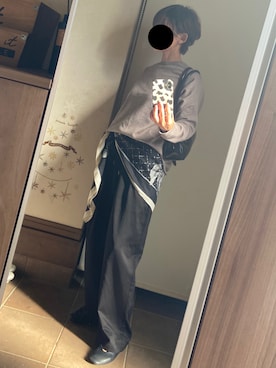 「アイテム（バンダナ/スカーフ）」を使った、ゆんさん（レディース・153cm）の秋コーディネート