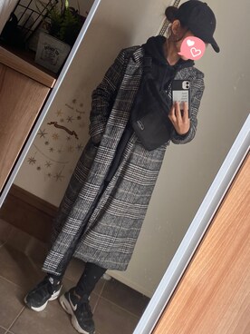「SUGAR BISKET（シュガービスケット）のアイテム（その他アウター）」を使った、ゆんさん（レディース・153cm）の冬コーディネート