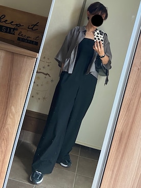「アイテム（オールインワン・サロペット）」を使った、ゆんさん（レディース・153cm）の秋コーディネート
