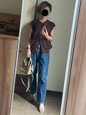 「NET（ネット）のアイテム」を使った、ゆんさん（レディース・153cm）の夏コーディネート