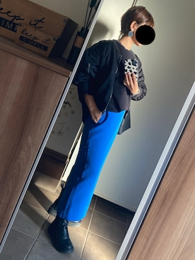 「アイテム（MA-1）」を使った、ゆんさん（レディース・153cm）の秋コーディネート