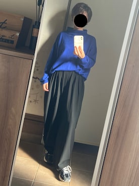 「アイテム（スラックス）」を使った、ゆんさん（レディース・153cm）の秋コーディネート