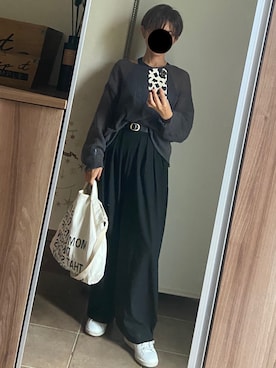 「アイテム（クラッチバッグ）」を使った、ゆんさん（レディース・153cm）の秋コーディネート