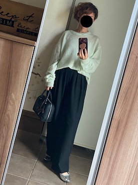 「for/c（フォーシー）のアイテム（スラックス）」を使った、ゆんさん（レディース・153cm）の春コーディネート