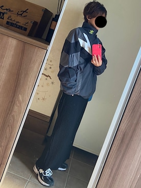 「アイテム（ナイロンジャケット）」を使った、ゆんさん（レディース・153cm）の秋コーディネート