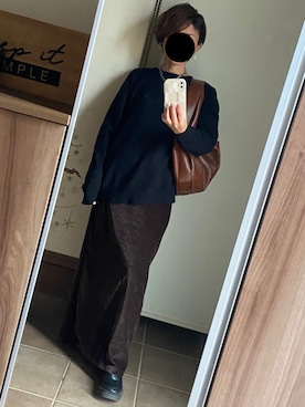 「NET（ネット）のアイテム」を使った、ゆんさん（レディース・153cm）の冬コーディネート