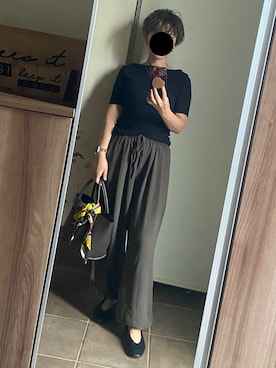 「アイテム（バレエシューズ）」を使った、ゆんさん（レディース・153cm）の秋コーディネート