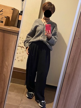 「アイテム（スラックス）」を使った、ゆんさん（レディース・153cm）の秋コーディネート