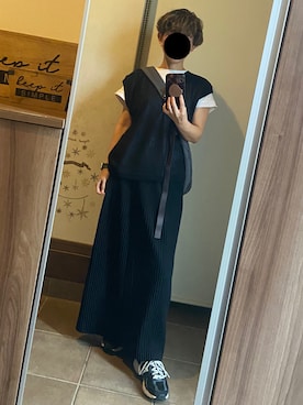 「しまむら（シマムラ）のアイテム（Tシャツ/カットソー）」を使った、ゆんさん（レディース・153cm）の秋コーディネート