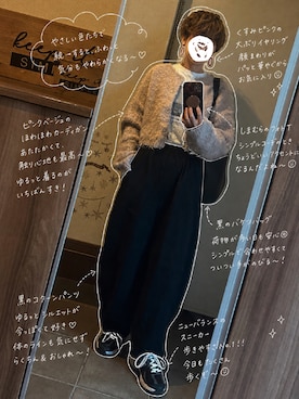 「Dark Angelのアイテム（パンツ、ブラック系）」を使った、ゆんさん（レディース・153cm）の春コーディネート