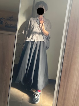 「しまむら（シマムラ）のアイテム（シャツ/ブラウス）」を使った、ゆんさん（レディース・153cm）の秋コーディネート