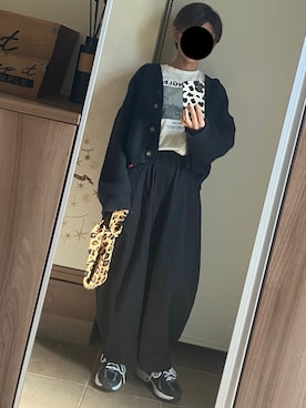 「しまむら（シマムラ）のアイテム（Tシャツ/カットソー）」を使った、ゆんさん（レディース・153cm）の秋コーディネート