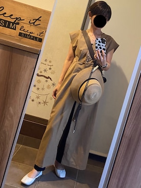 「アイテム（バレエシューズ）」を使った、ゆんさん（レディース・153cm）の夏コーディネート