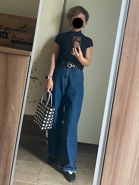 「evernavy（エバーネイビー）のアイテム」を使った、ゆんさん（レディース・153cm）の夏コーディネート