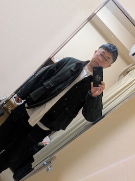 「RAGEBLUE（レイジブルー）のアイテム（ブルゾン）」を使った、kaimokuさん（メンズ・175cm）の冬コーディネート