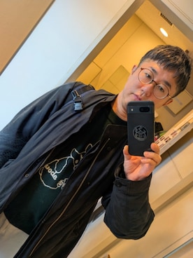 「アイテム（モッズコート）」を使った、kaimokuさん（メンズ・175cm）の秋コーディネート