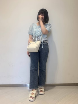 「31 Sons de mode（トランテアン　ソン　ドゥ　モード）のアイテム」を使った、さとうさん（レディース・158cm）の夏コーディネート