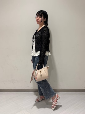 「31 Sons de mode（トランテアン　ソン　ドゥ　モード）のアイテム」を使った、さとうさん（レディース・158cm）の夏コーディネート