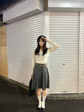 「MM6 Maison Margiela（ｴﾑｴﾑｼｯｸｽ ﾒｿﾞﾝ ﾏﾙｼﾞｪﾗ）のアイテム」を使った、日菜さん（レディース・165cm）の夏コーディネート