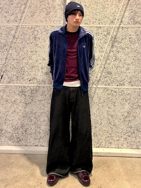 「アディダス」｜SUさん（メンズ・170cm）の秋コーディネート