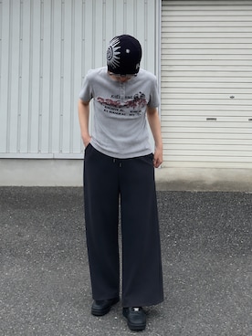 「AAKAM（アーカム）のアイテム」を使った、マーさん（メンズ・156cm）の夏コーディネート