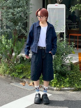 「sedacle（セダクル）のアイテム」を使った、マーさん（メンズ・156cm）の夏コーディネート