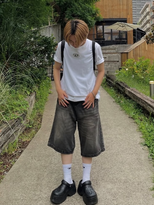 メンズ Tシャツ ロゴ オーバルD（Tシャツ/カットソー）｜DIESEL