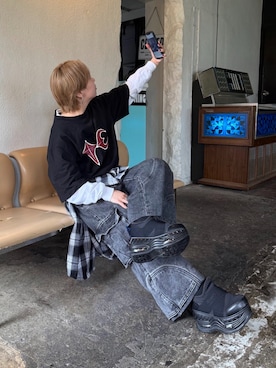 マーさん（メンズ・156cm）の冬コーディネート