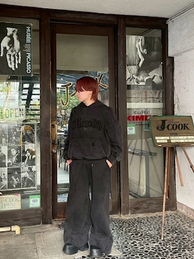 「アイテム（スウェットパンツ）」を使った、maaaaa51さん（メンズ・158cm）の冬コーディネート