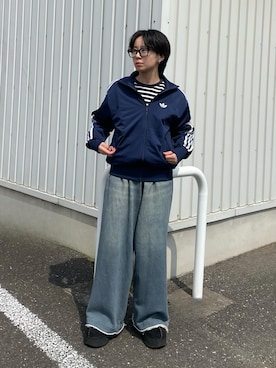 「Lace Ladies（レースレディース）のアイテム」を使った、マーさん（メンズ・156cm）の春コーディネート