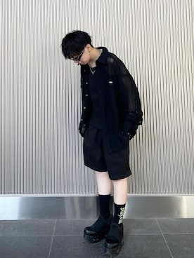 「YOSUKE（ヨースケ）のアイテム」を使った、マー　ﾎﾞｰｲｯｼｭさん（メンズ・156cm）の夏コーディネート