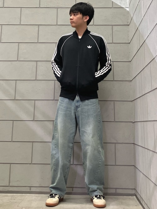 XOT【新品即日発送OK】adidas オリジナルス トラックトップ ジャージ黒 adidas（アディダス） ジャージ SMOKED トラックトップ（ジャージ