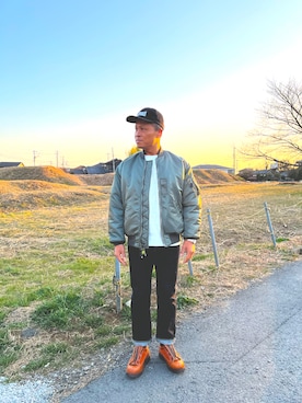 「アイテム（帽子）」を使った、jm2931さん（メンズ・176cm）の冬コーディネート