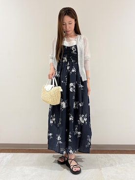 「grove（グローブ）のアイテム」を使った、まきさん（レディース・155cm）の夏コーディネート