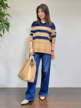 「UNTITLED（アンタイトル）のアイテム」を使った、tomoさん（レディース・155cm）の秋コーディネート