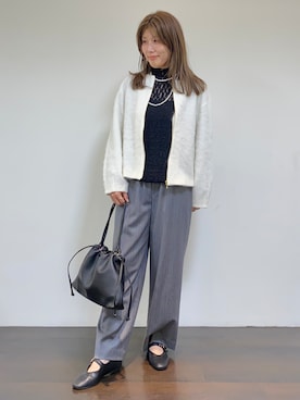 「UNTITLED（アンタイトル）のアイテム（アクセサリー）」を使った、tomoさん（レディース・155cm）の秋コーディネート