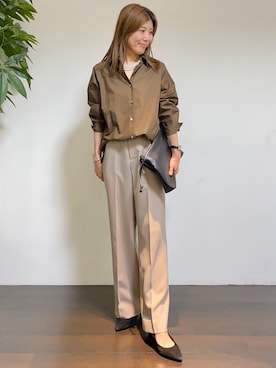 「シンプル・ベーシック」｜tomoさん（レディース・155cm）の秋コーディネート