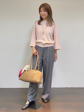 「UNTITLED（アンタイトル）のアイテム（アクセサリー）」を使った、tomoさん（レディース・155cm）の秋コーディネート