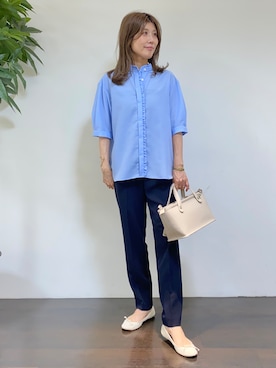 「UNTITLED（アンタイトル）のアイテム」を使った、tomoさん（レディース・155cm）の夏コーディネート