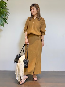 「UNTITLED（アンタイトル）のアイテム」を使った、tomoさん（レディース・155cm）の秋コーディネート