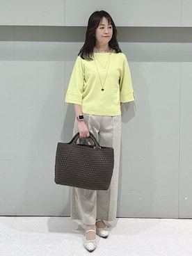 「UNTITLED（アンタイトル）のアイテム（ブルゾン）」を使った、makiさん（レディース・154cm）の春コーディネート