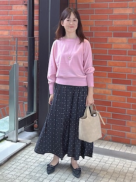 「UNTITLED（アンタイトル）のアイテム（アクセサリー）」を使った、makiさん（レディース・154cm）の秋コーディネート