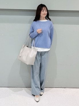 「UNTITLED（アンタイトル）のアイテム（ブルゾン）」を使った、makiさん（レディース・154cm）の冬コーディネート