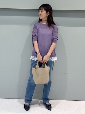 「UNTITLED（アンタイトル）のアイテム」を使った、makiさん（レディース・154cm）の秋コーディネート