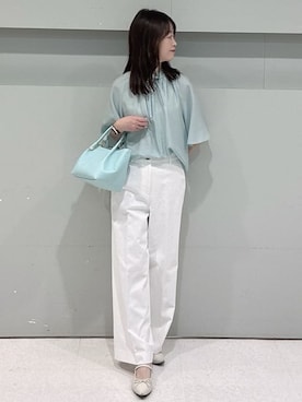 「アイテム（チャーム）」を使った、makiさん（レディース・154cm）の春コーディネート