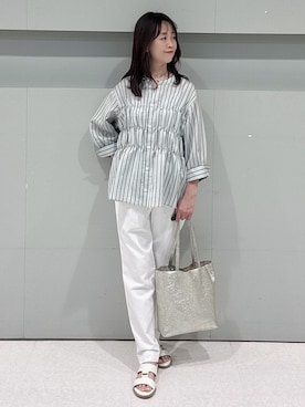 「MILOS（ミロス）のアイテム」を使った、makiさん（レディース・154cm）の春コーディネート