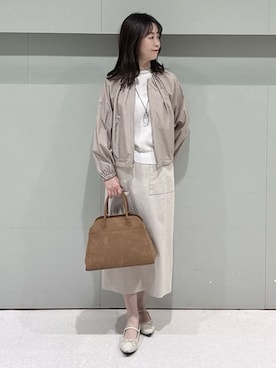 「grove（グローブ）のアイテム」を使った、makiさん（レディース・154cm）の春コーディネート