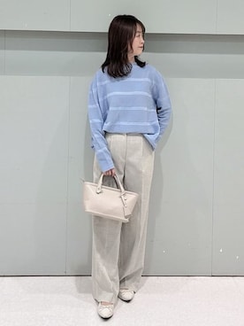 「UNTITLED（アンタイトル）のアイテム（ブルゾン）」を使った、makiさん（レディース・154cm）の春コーディネート