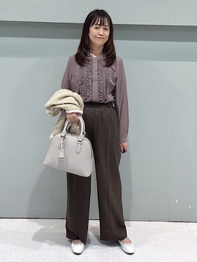 「50代コーデ」｜makiさん（レディース・154cm）の秋コーディネート