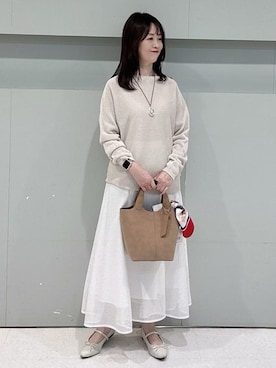 「Rubyrivet（ルビーリベット）のアイテム（アクセサリー）」を使った、makiさん（レディース・154cm）の春コーディネート